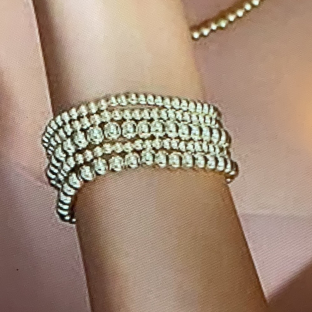 Elegant Gold Plate Bead Bracelet